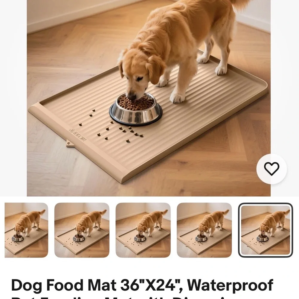 Brand new Tan Dog Food Mat 36